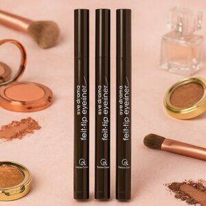 3pk Femme Couture Eye Drama Felt Tip Eyeliner - Intense Black NIP